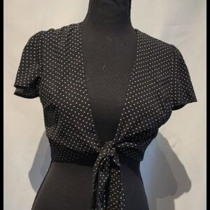 GB Polka Dot tie Crop Top